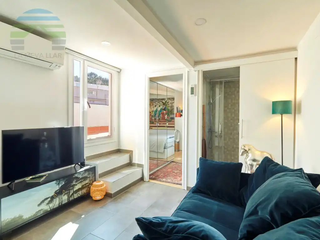 Living room of Attic for sale in Barcelona  with Air Conditioner and Terrace