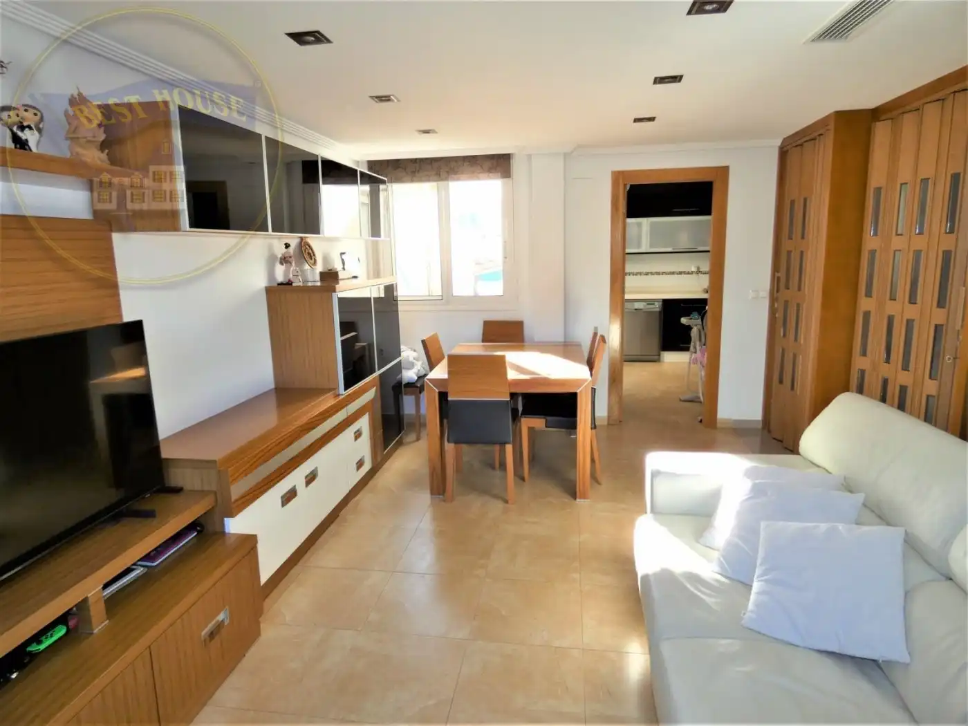 Sala de estar de Casa adosada en venta en Alguazas con Calefacción, Terraza y Trastero