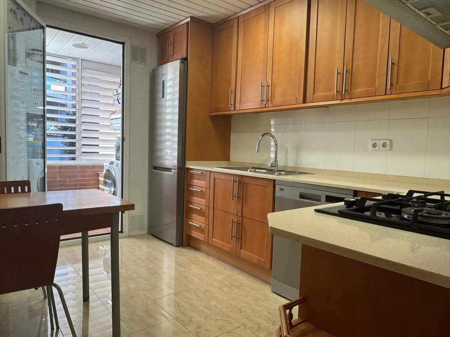 Kitchen of Flat for sale in Manresa  with Air Conditioner, Terrace and Storage room
