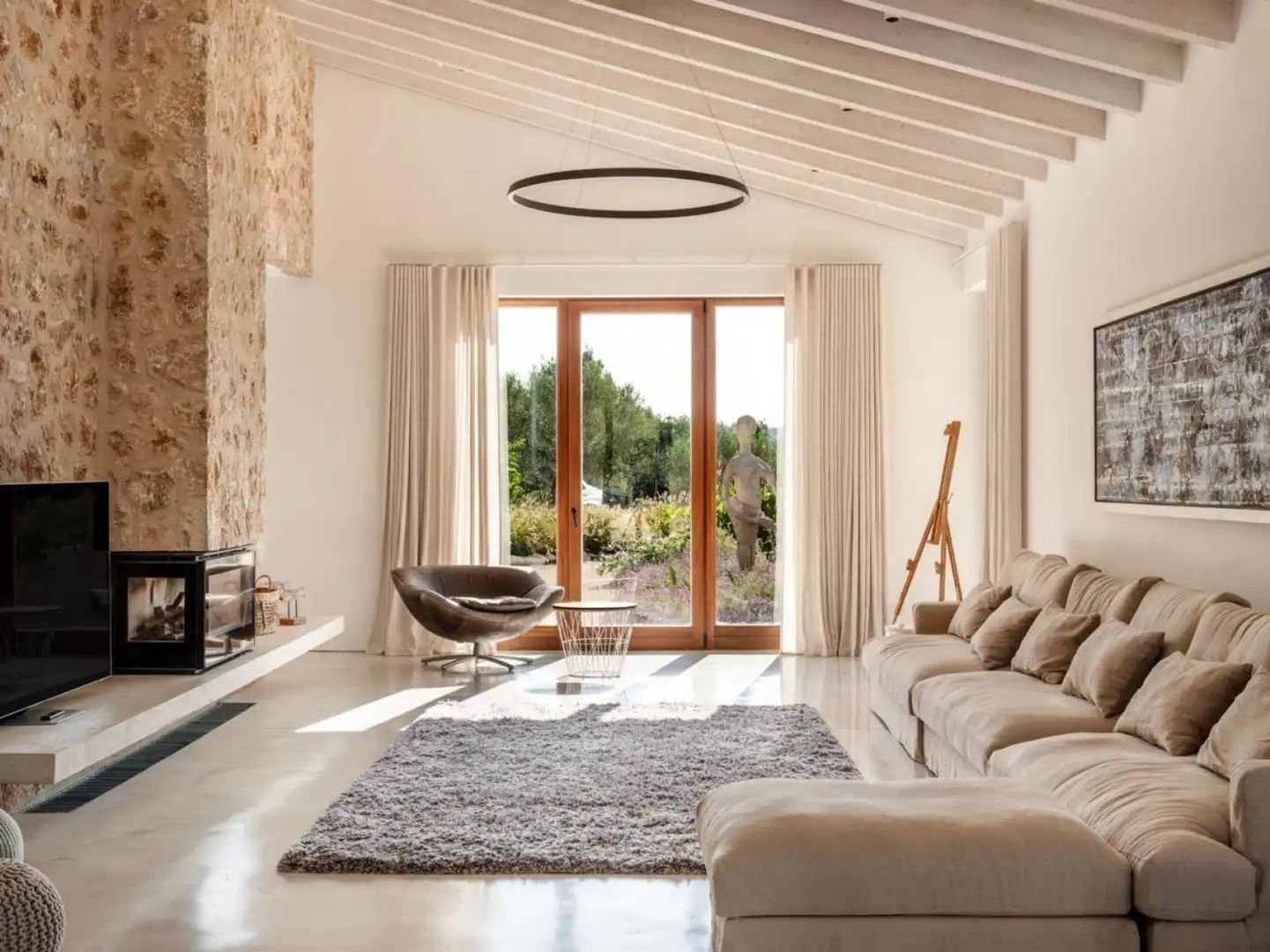 Sala d'estar de Casa o xalet en venda en Pollença amb Aire condicionat, Calefacció i Terrassa