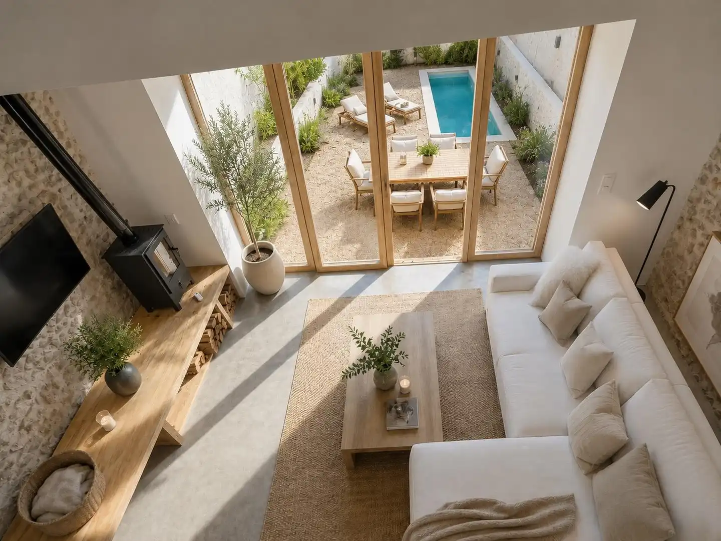 Sala de estar de Casa o chalet en venta en Sant Pere de Ribes con Calefacción, Jardín privado y Terraza