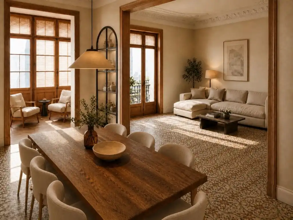 Sala de estar de Piso en venta en Barcelona con Aire acondicionado, Horno y Lavadora