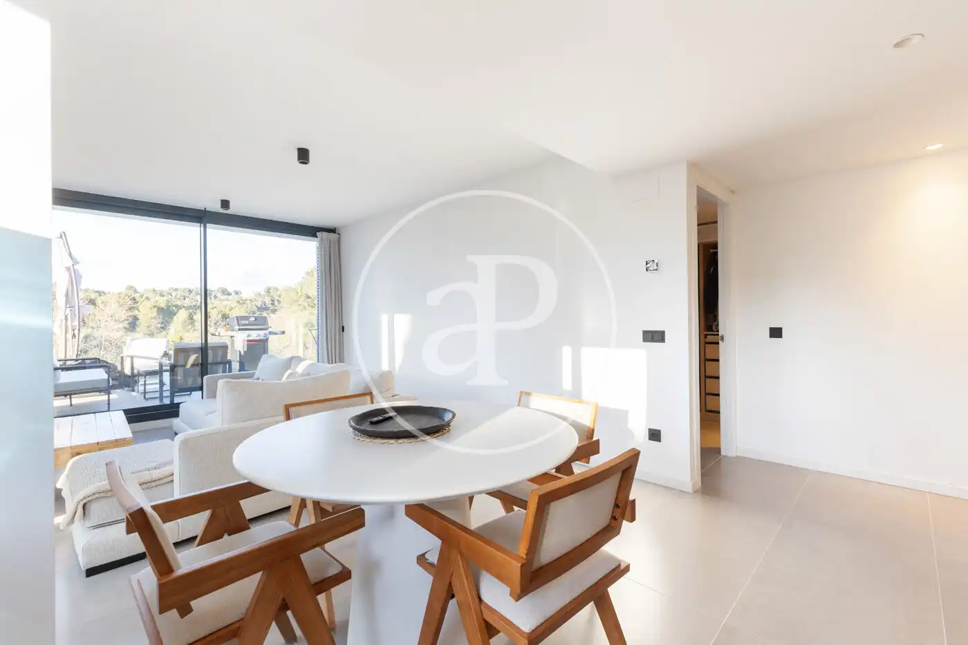 Dining room of Flat for rent in Cerdanyola del Vallès  with Air Conditioner, Heating and Terrace