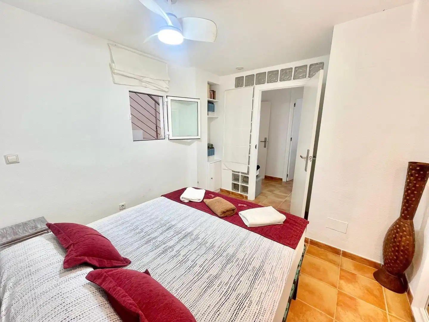 Schlafzimmer von Haus oder Chalet zur Miete in La Manga del Mar Menor mit Klimaanlage, Heizung und Terrasse