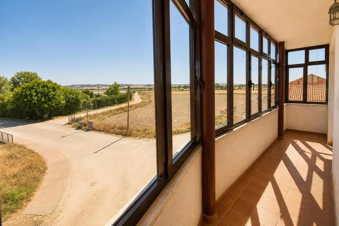 Terraza de Casa o chalet en venta en Alcazarén con Calefacción, Jardín privado y Trastero