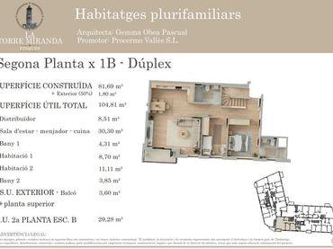 Dúplex d'obra nova amb balcó en venda a Carrer Montseny 19