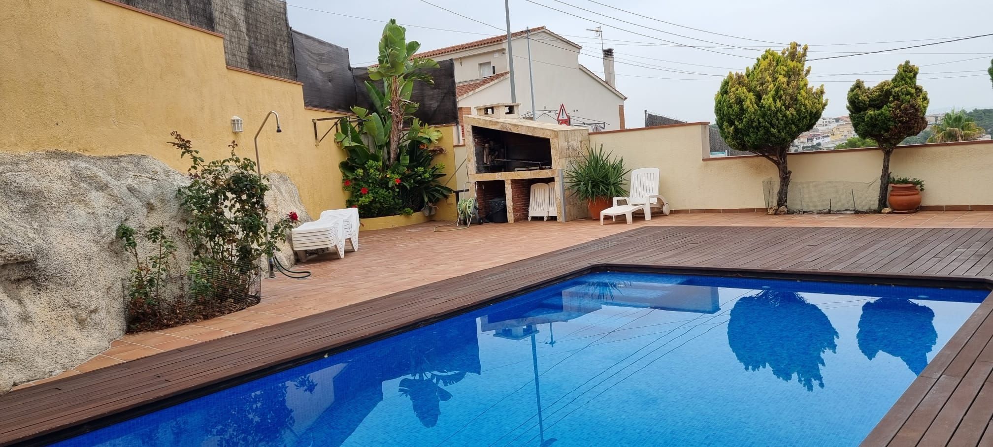 Swimming pool of Single-family semi-detached for sale in Calafell  with Air Conditioner, Terrace and Storage room