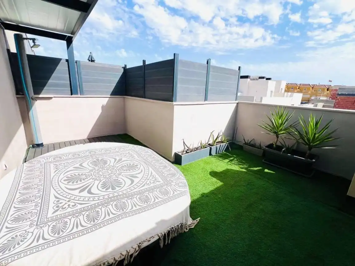 Terrassa de Casa adosada en venda en Aspe amb Jardí privat, Terrassa i Traster