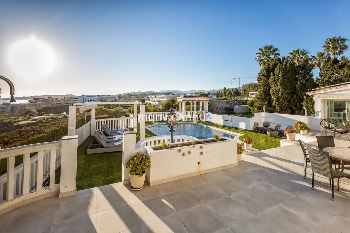 Vista exterior de Casa o chalet en venta en Mijas con Aire acondicionado, Calefacción y Jardín privado