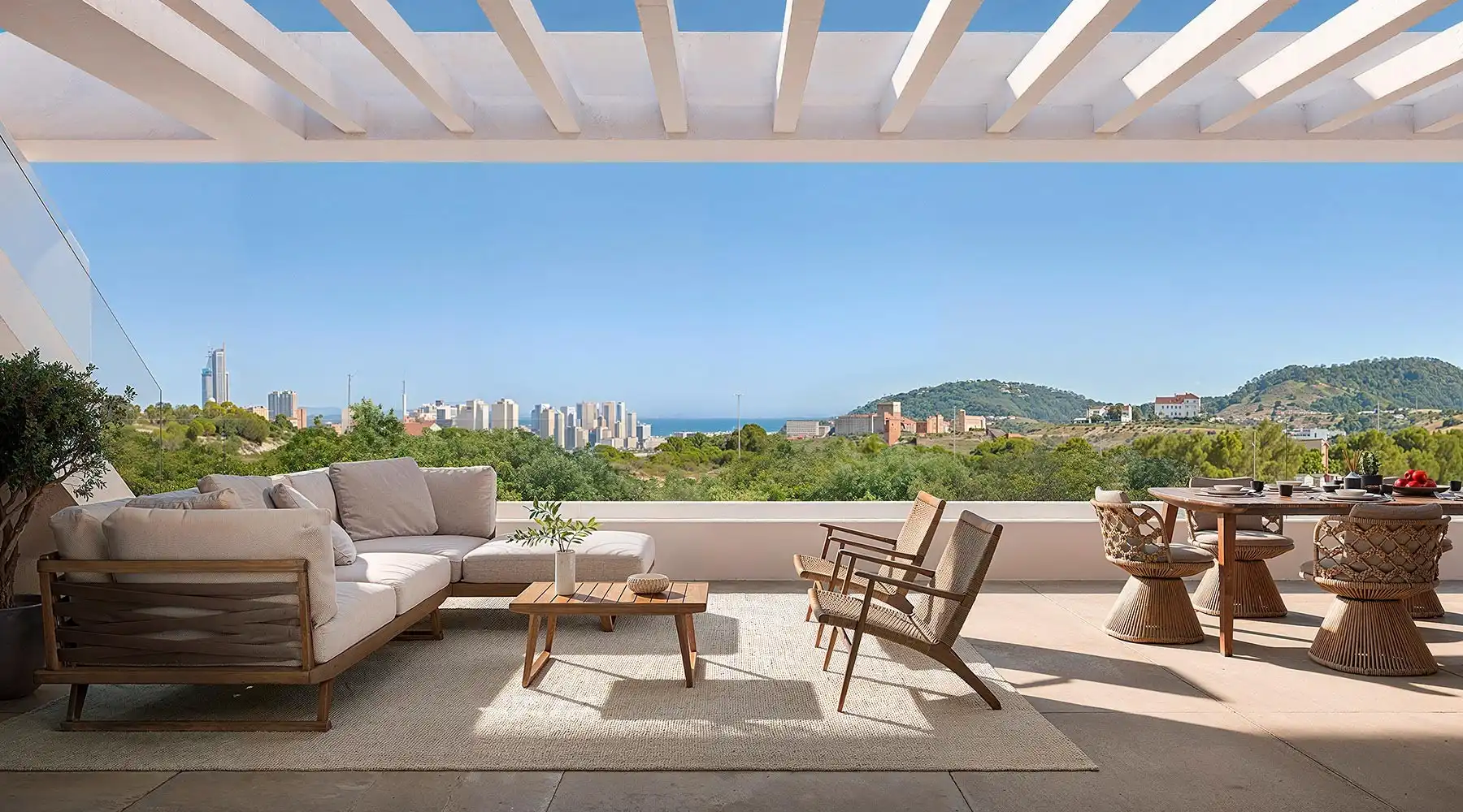 Terrace of Attic for sale in Finestrat  with Terrace, Storage room and Sauna