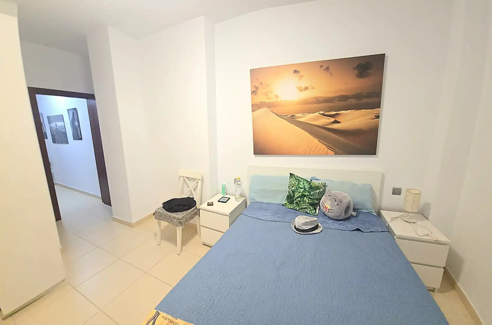 Dormitori de Apartament de lloguer en Las Palmas de Gran Canaria amb Moblat, Forn i Rentadora