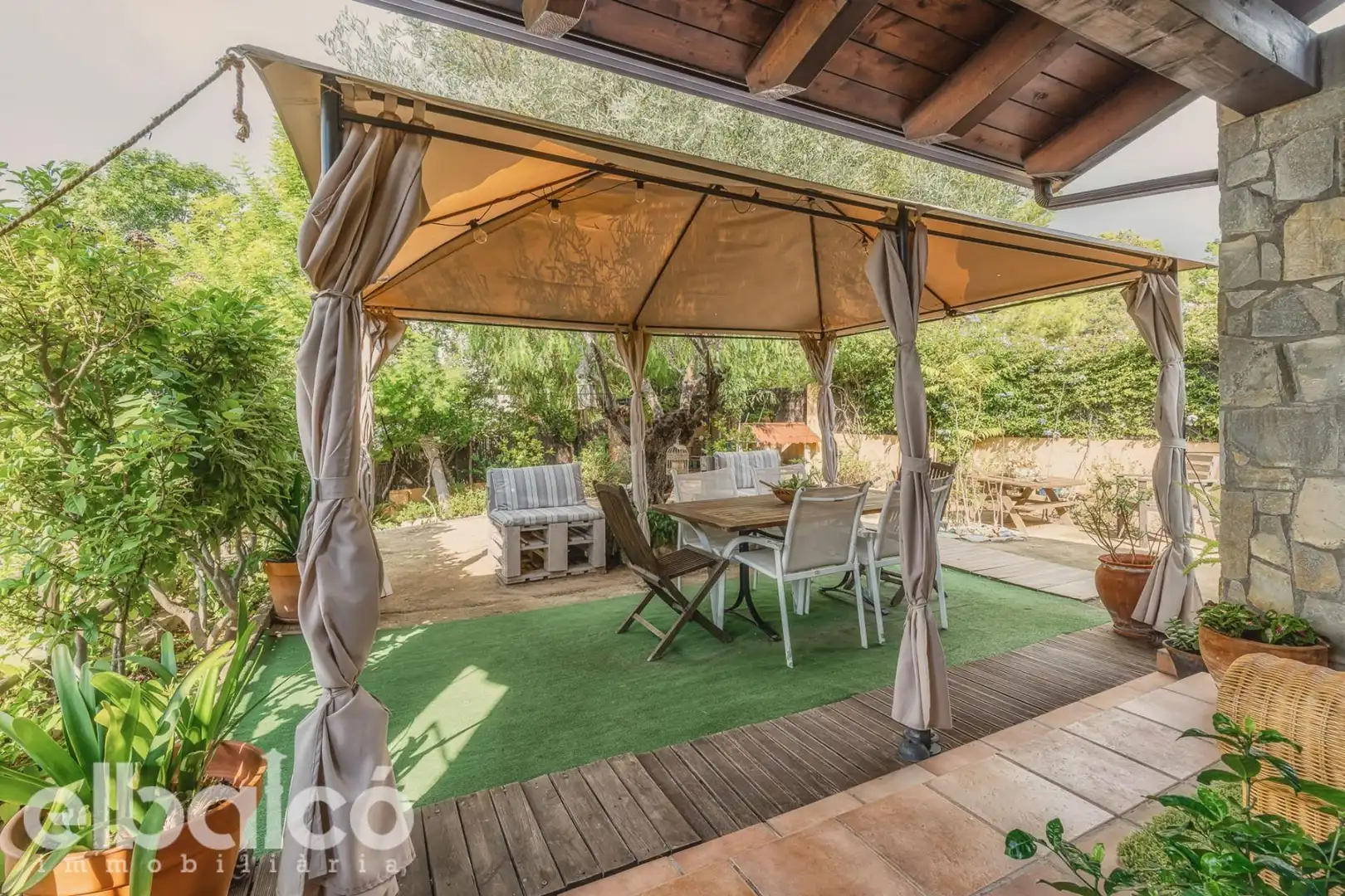 Terrasse von Haus oder Chalet zum Verkauf in La Pobla de Montornès   mit Privatgarten, Terrasse und Abstellraum