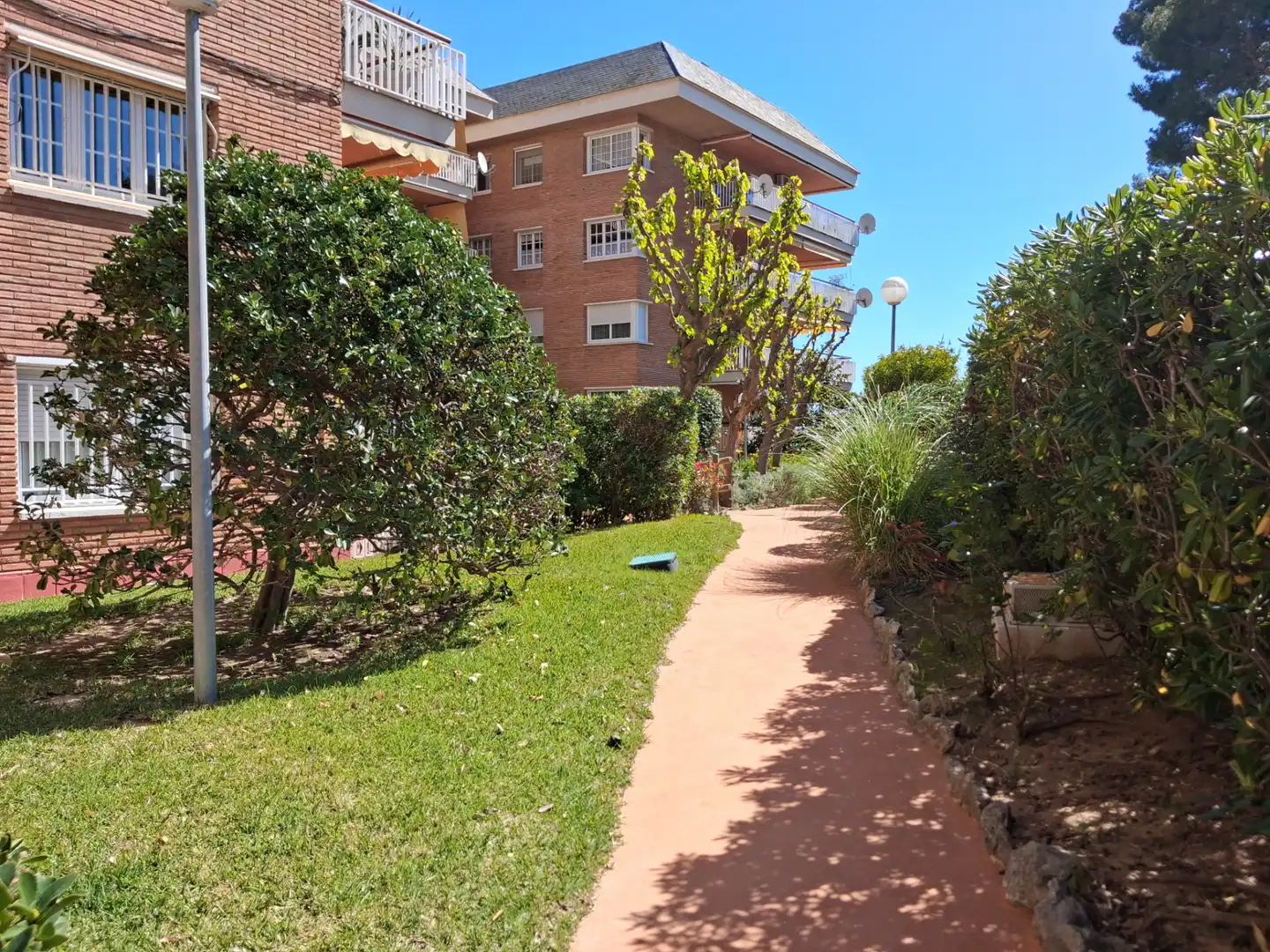 Garden of Flat for sale in Castelldefels  with Air Conditioner, Heating and Parquet flooring