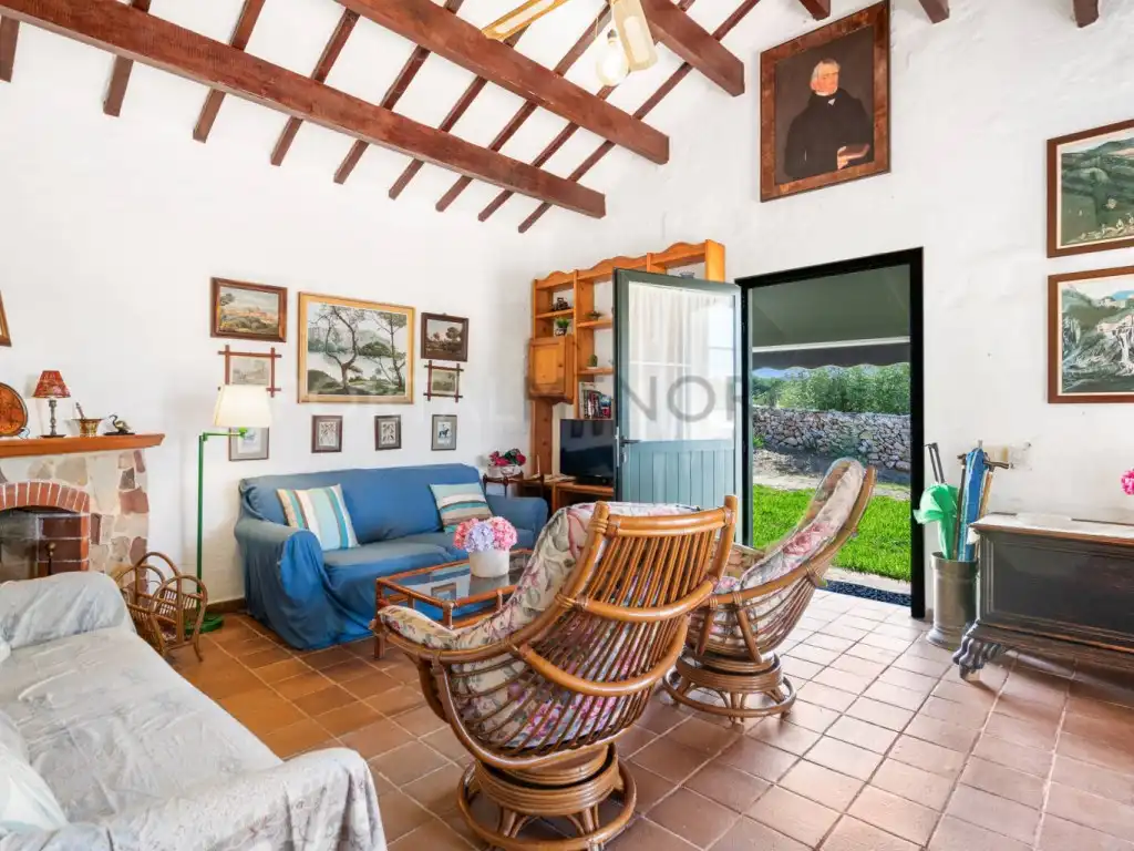 Sala de estar de Finca rústica en venta en Maó - Mahón