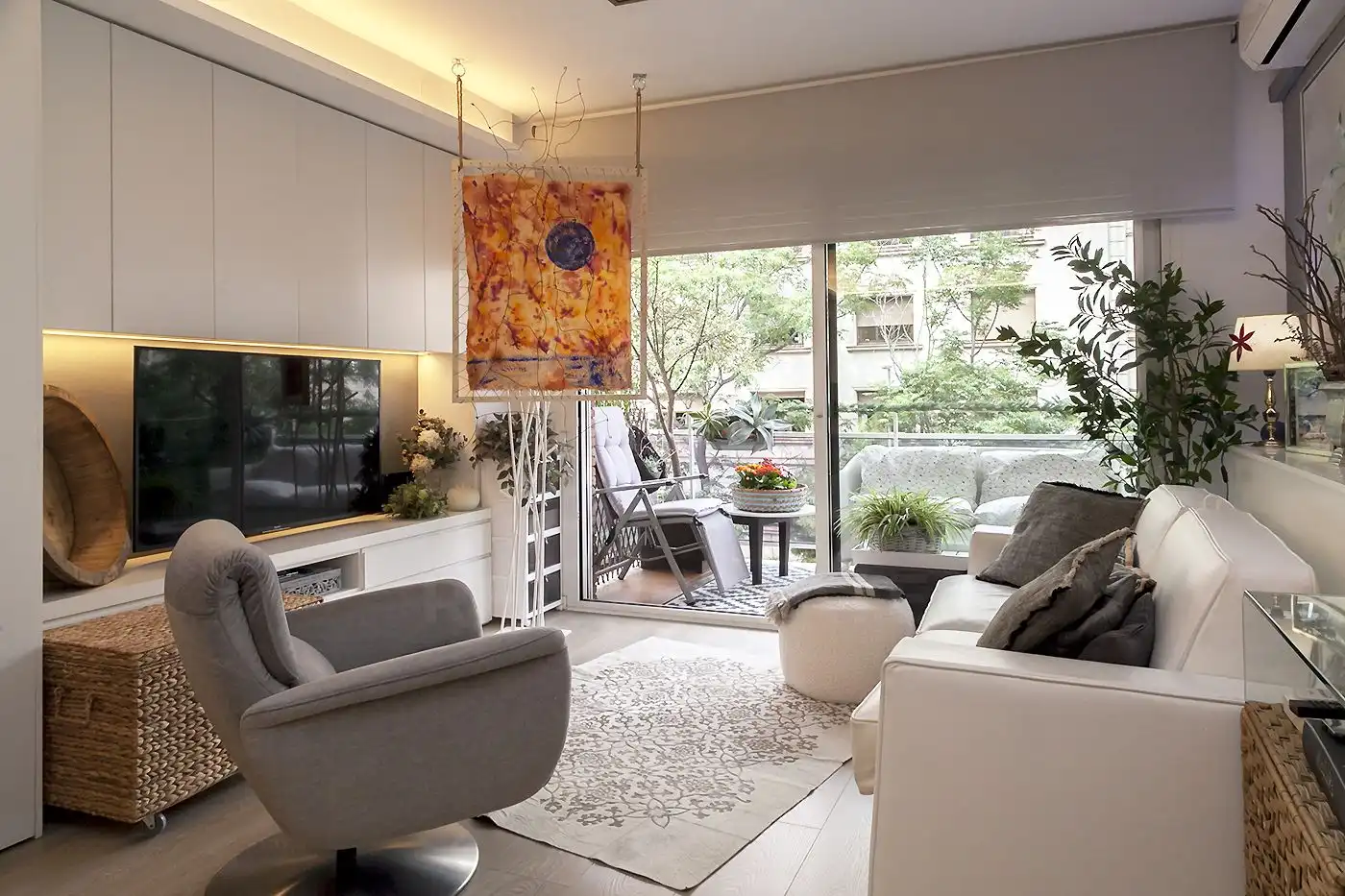Sala de estar de Estudio en venta en Barcelona con Aire acondicionado y Calefacción