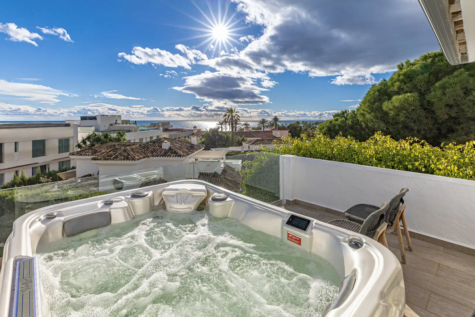 Terraza de Casa o chalet en venta en Marbella con Aire acondicionado, Jardín privado y Terraza