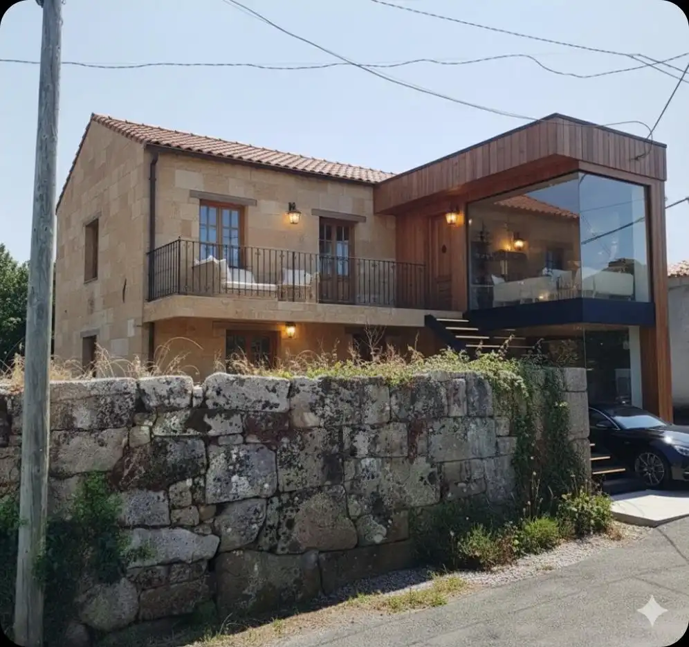 Vista exterior de Casa o xalet en venda en O Pereiro de Aguiar  amb Jardí privat