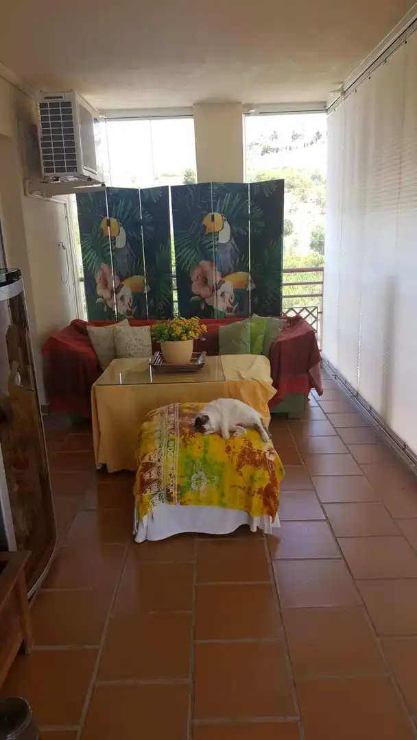 Living room of Flat for sale in Málaga  with Air Conditioner, Heating and Community pool