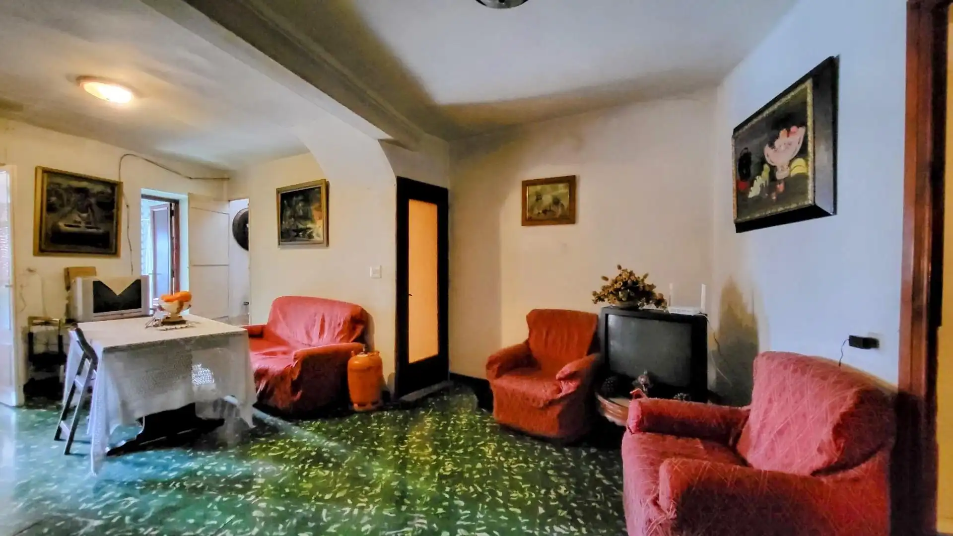 Sala d'estar de Finca rústica en venda en Montitxelvo / Montichelvo amb Terrassa, Moblat i Balcó