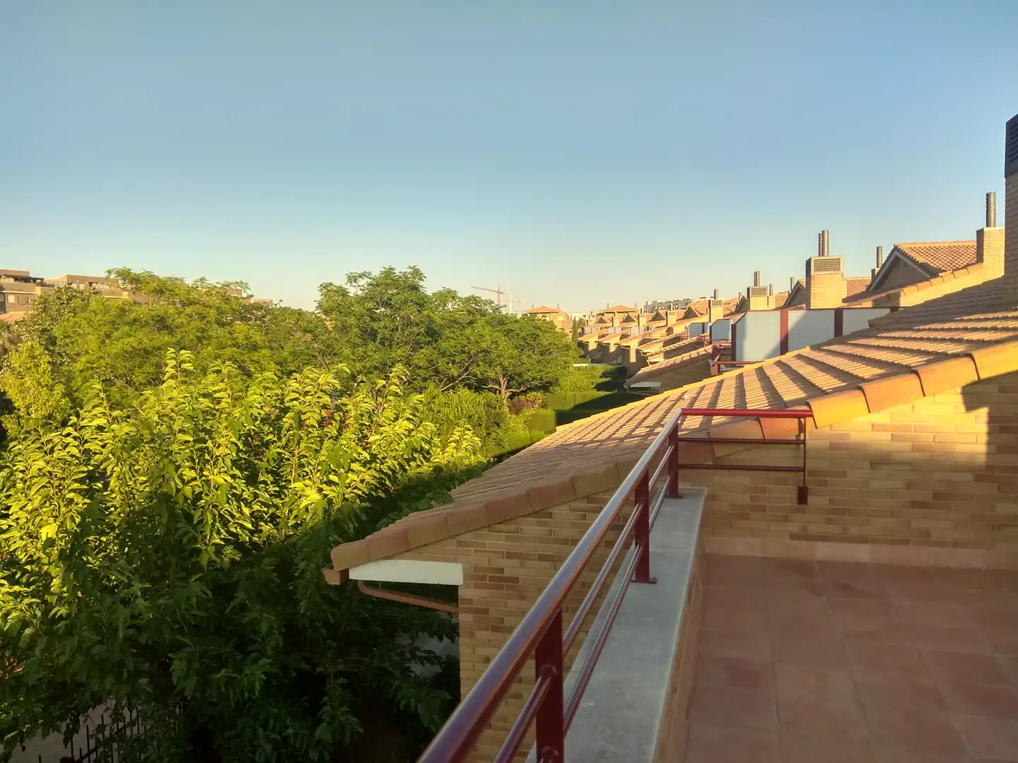 Terrace of Houses for sale in Zaragoza  with Air Conditioner, Private garden and Parquet flooring