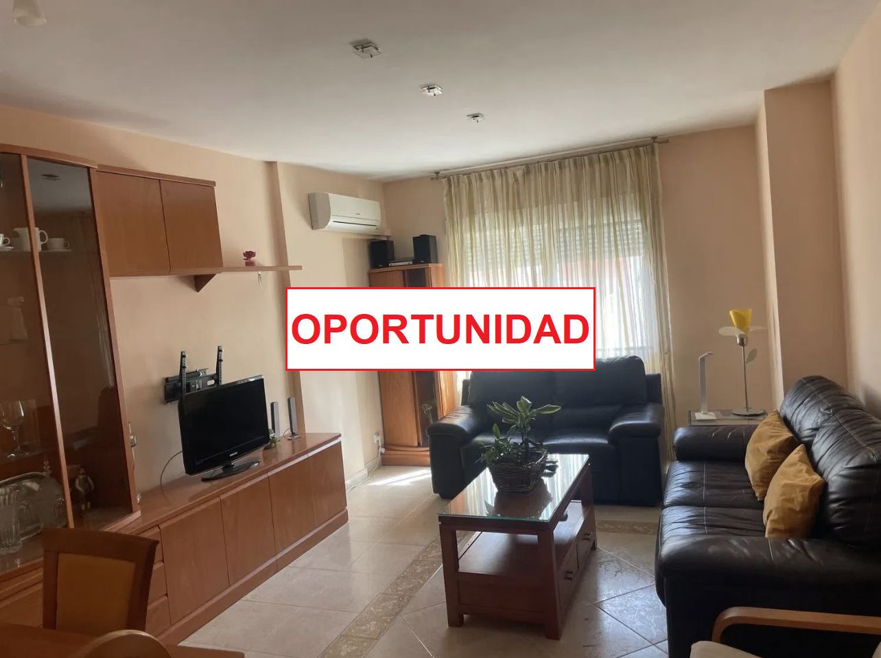 Sala d'estar de Pis de lloguer en Ciudad Real Capital amb Aire condicionat, Calefacció i Moblat