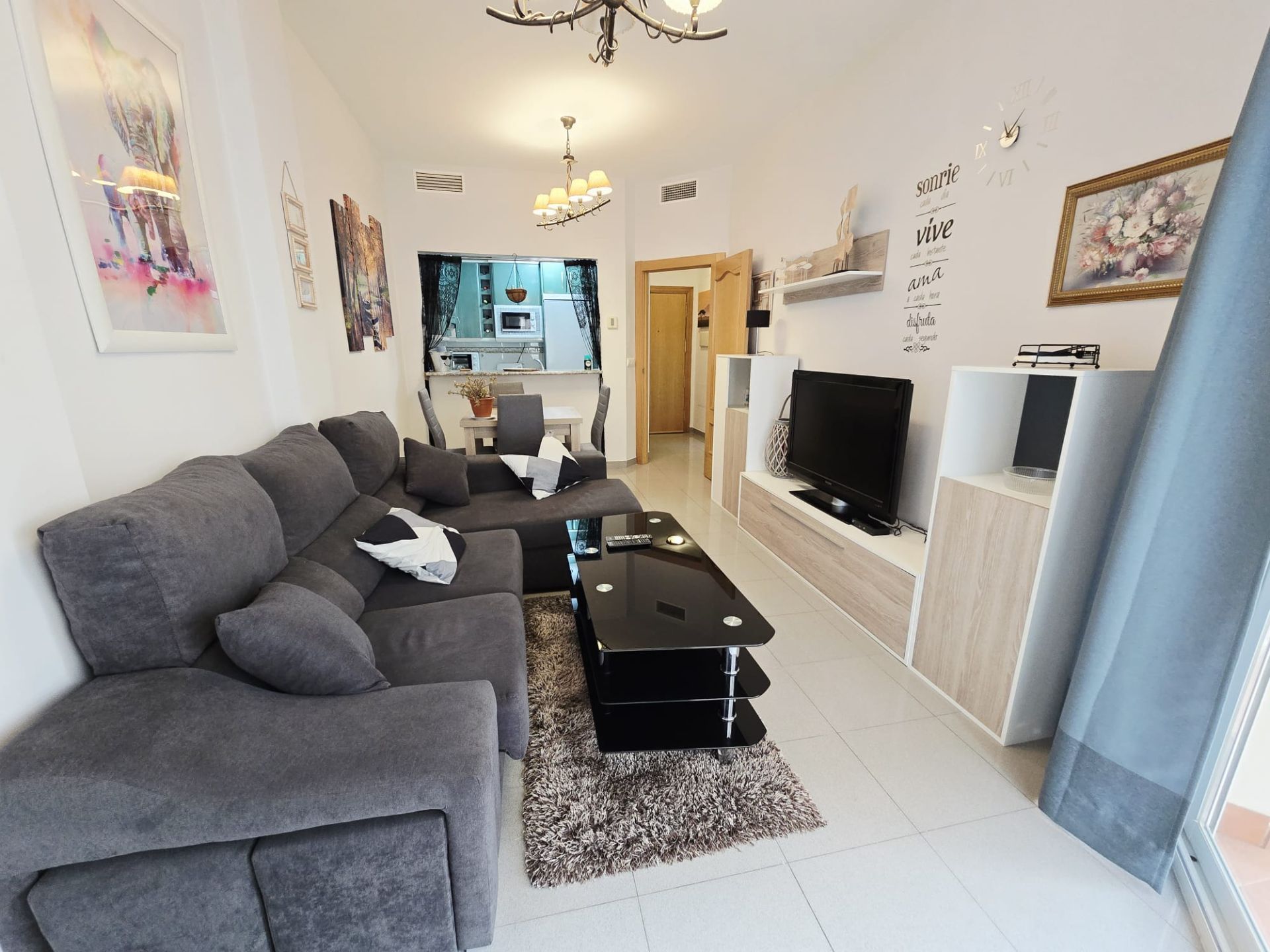 Living room of Flat to rent in Gualchos  with Air Conditioner, Heating and Terrace