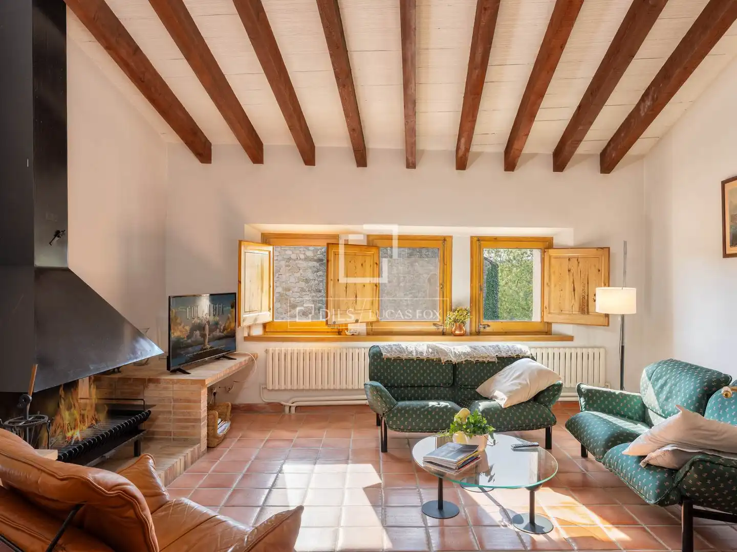Sala de estar de Finca rústica en venta en Cabanelles con Calefacción, Jardín privado y Trastero