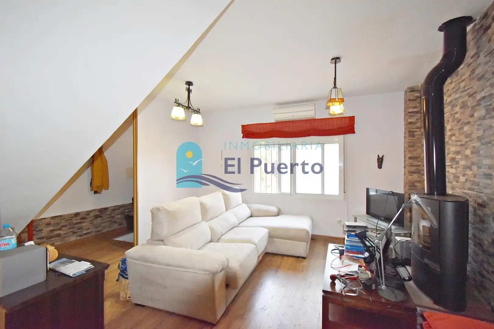 Sala de estar de Dúplex en venta en Mazarrón con Aire acondicionado, Calefacción y Amueblado