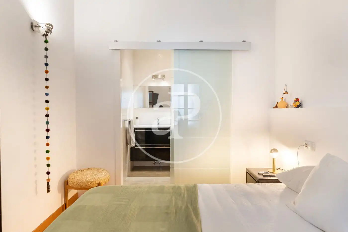 Schlafzimmer von Wohnung zur Miete in  Palma de Mallorca mit Klimaanlage, Heizung und Möbliert