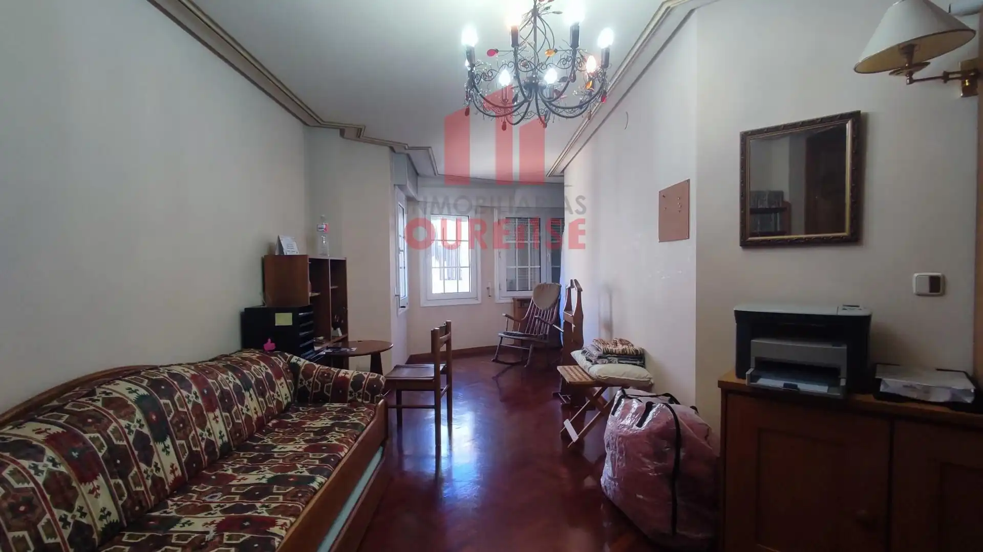 Living room of Flat for share in Ourense Capital   with Furnished
