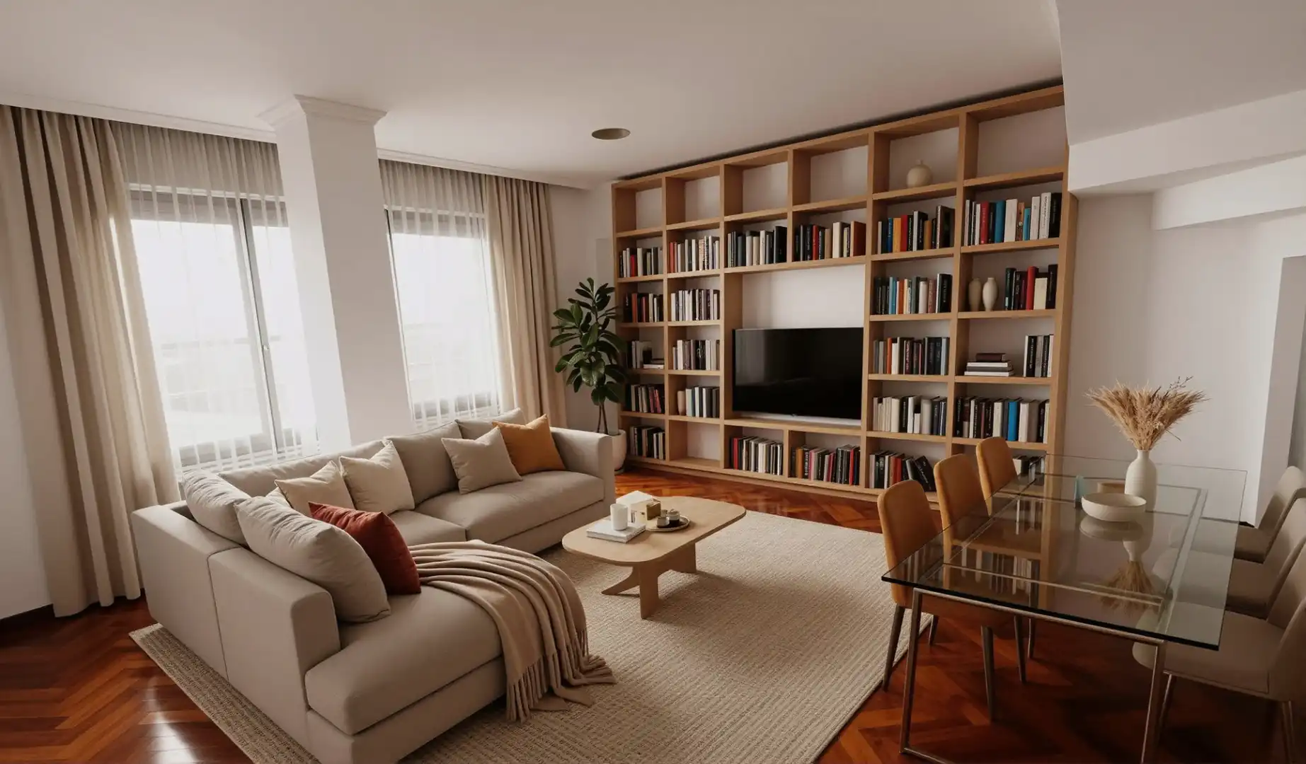 Sala de estar de Piso en venta en A Coruña Capital  con Calefacción, Parquet y Trastero