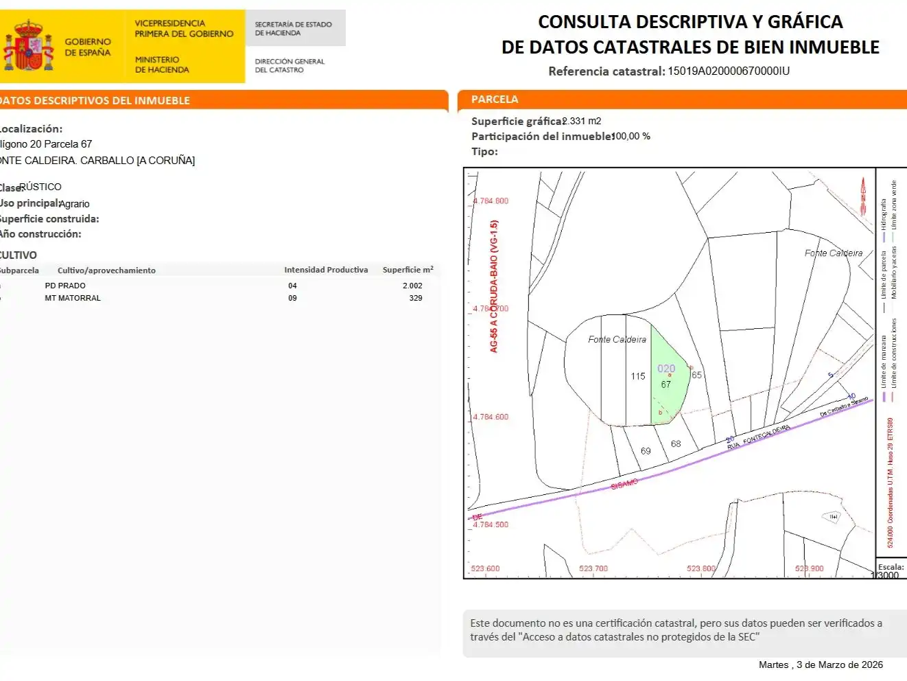 Terreny residencial en venda a Rúa Fonte Caldeira 6, imagen 5