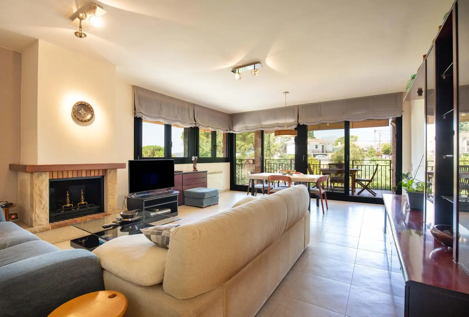 Sala de estar de Casa o chalet en venta en Vacarisses con Calefacción, Jardín privado y Terraza