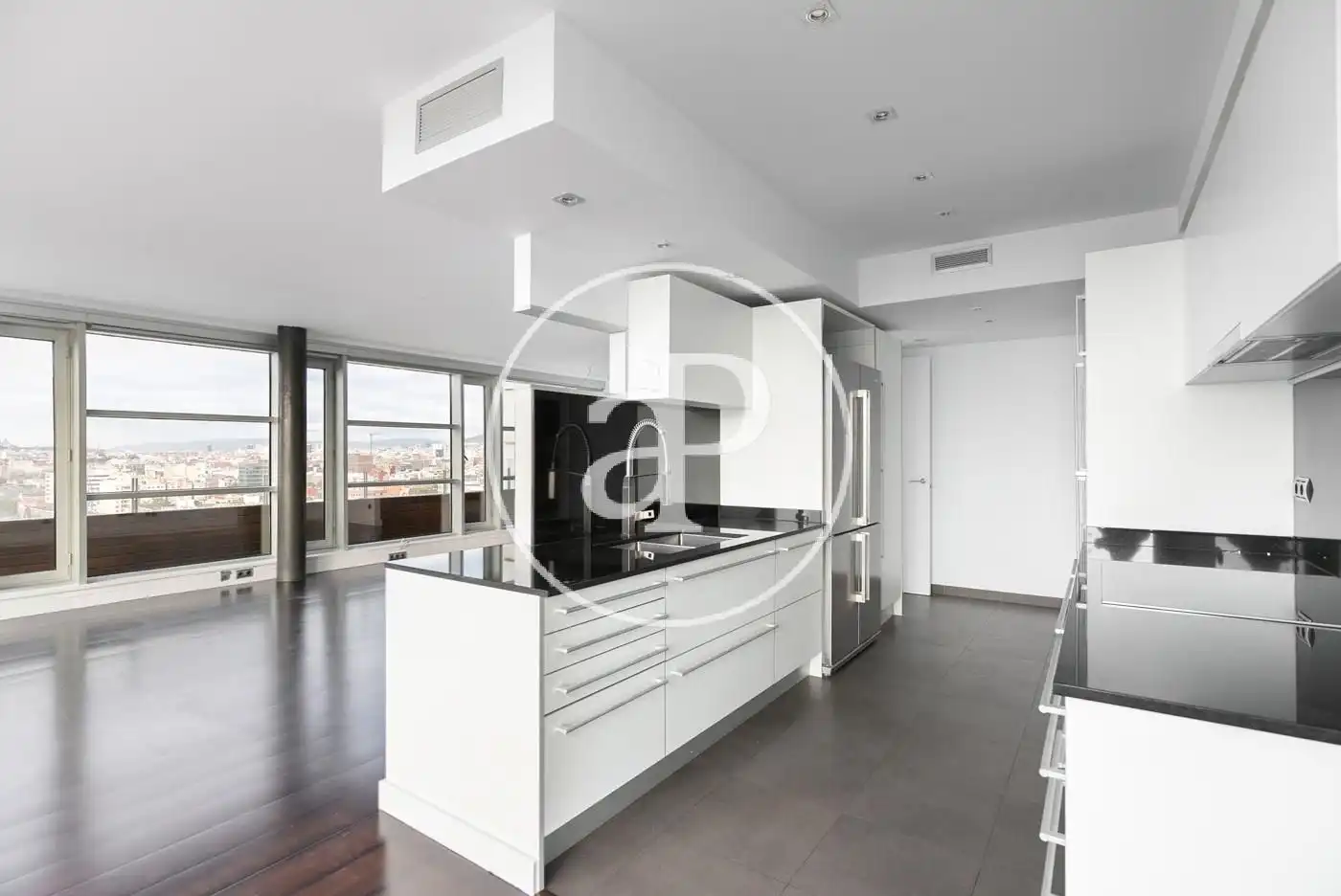 Kitchen of Attic for sale in Barcelona  with Air Conditioner, Heating and Terrace