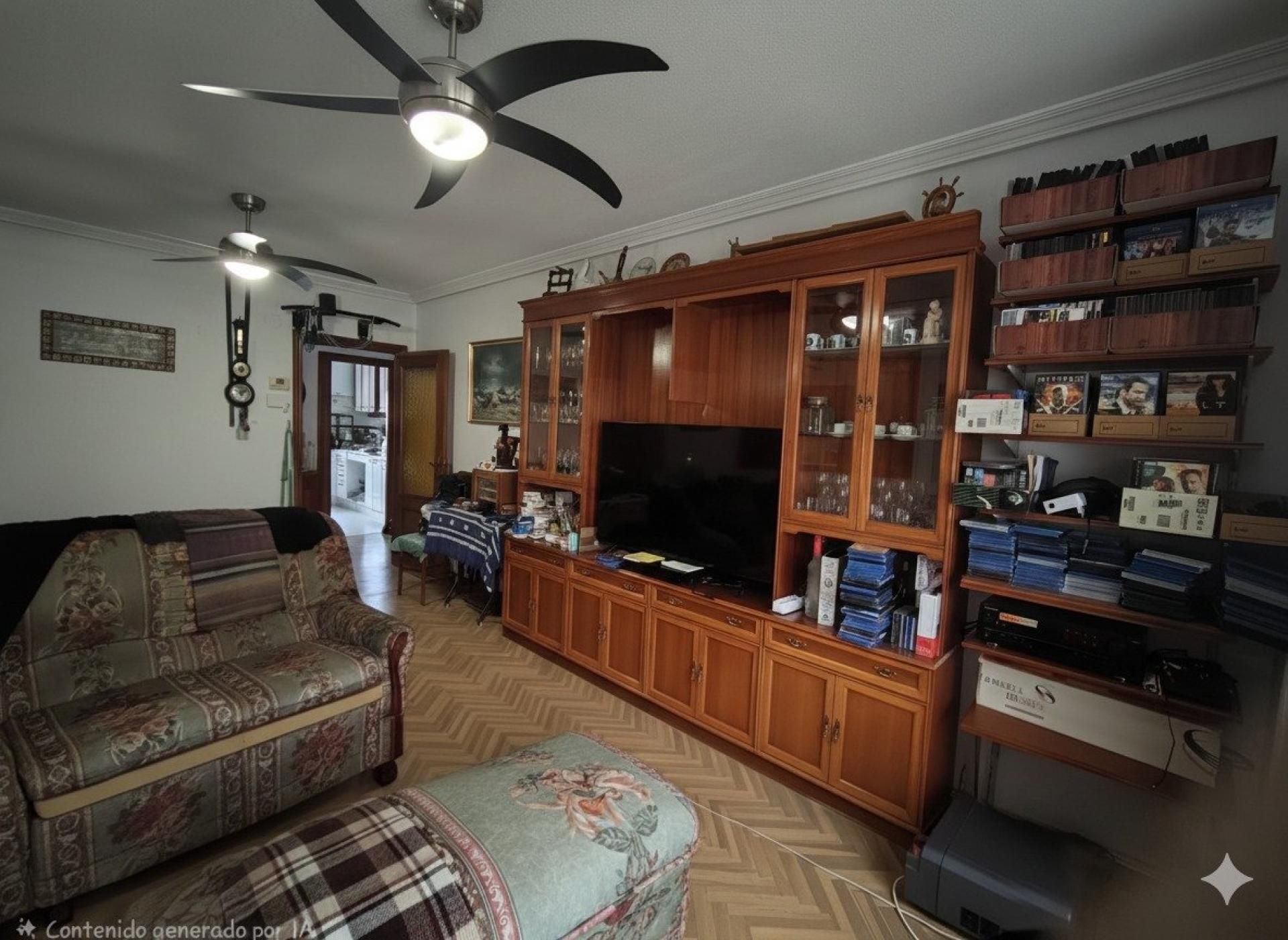 Living room of Flat for sale in  Madrid Capital  with Heating and Terrace