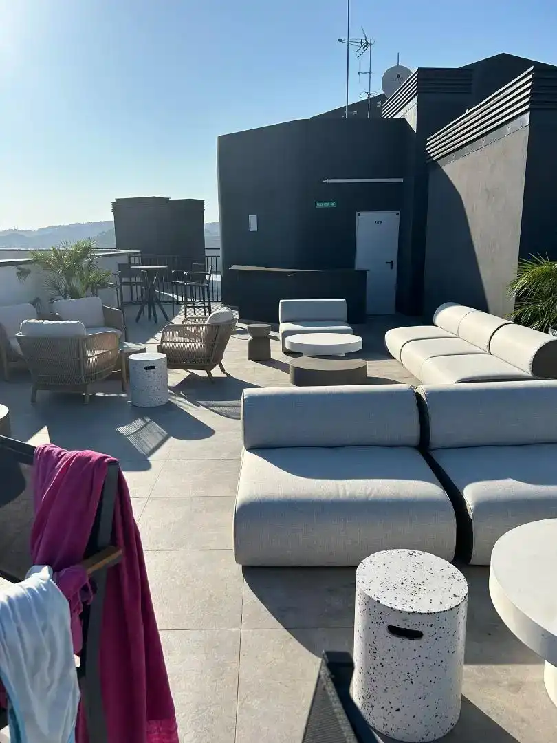 Terrasse von Wohnungen zur Miete in Málaga Capital mit Klimaanlage und Schwimmbad