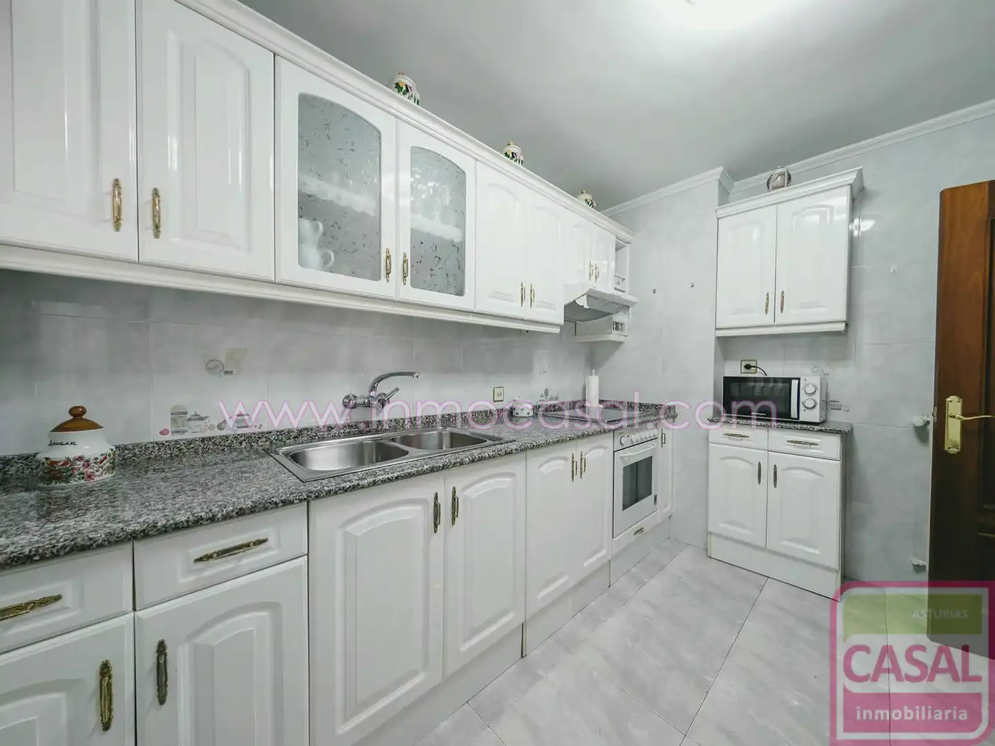 Kitchen of Flat for sale in Langreo  with Heating, Terrace and Storage room