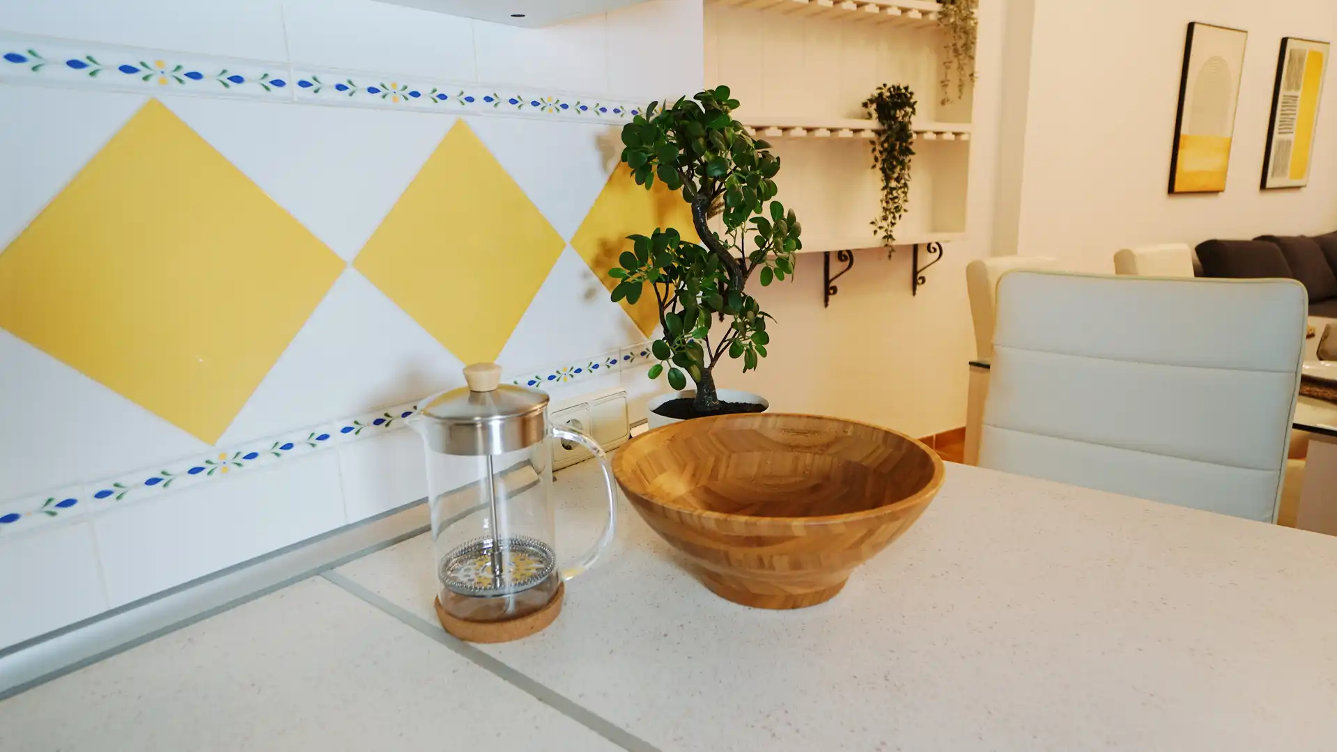 Cuina de Apartament de lloguer en Benahavís amb Aire condicionat, Moblat i Forn