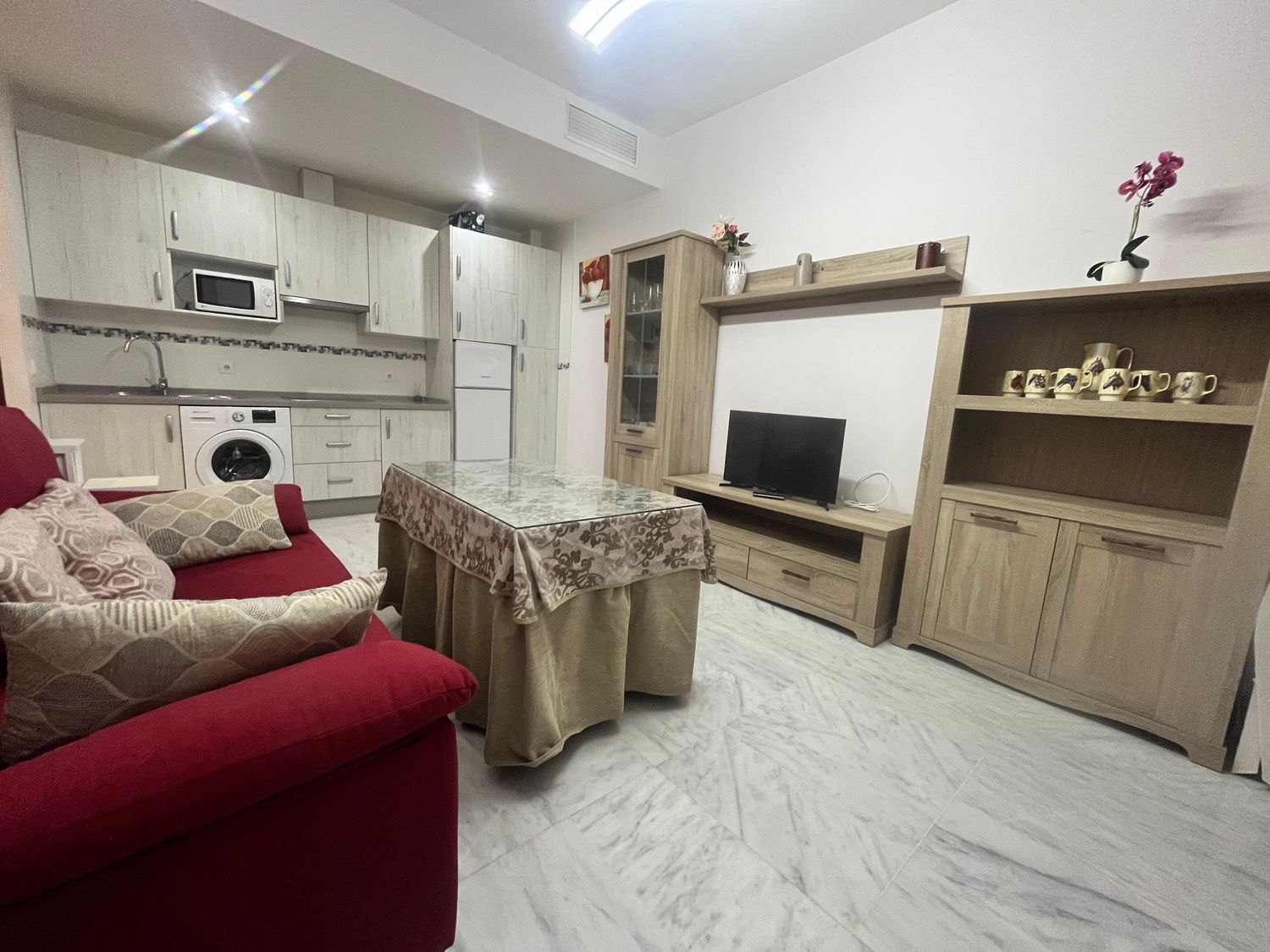 Sala de estar de Apartamento en venta en  Sevilla Capital con Aire acondicionado, Calefacción y Piscina comunitaria