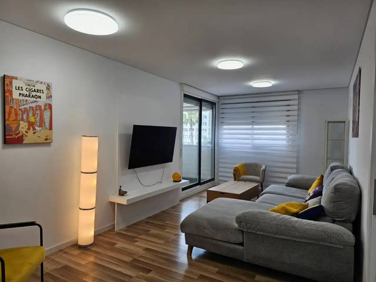 Living room of Flat for rent in Murcia  with Air Conditioner, Terrace and Furnished