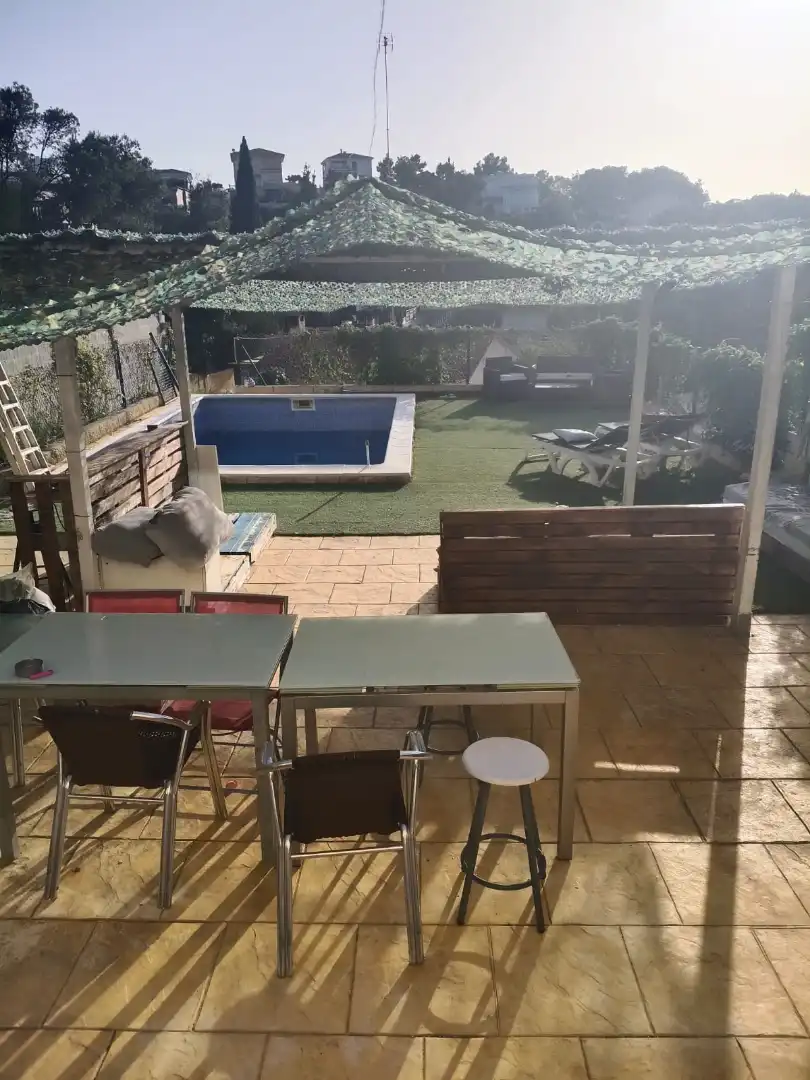 Terrace of Detached homes for sale in Sant Pere de Ribes  with Air Conditioner, Heating and Private garden