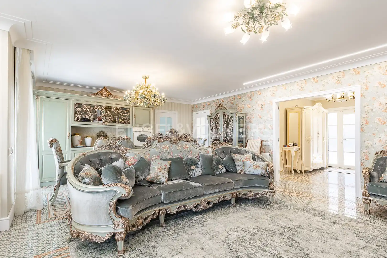 Sala de estar de Casa o chalet de alquiler en Sitges con Aire acondicionado, Calefacción y Jardín privado