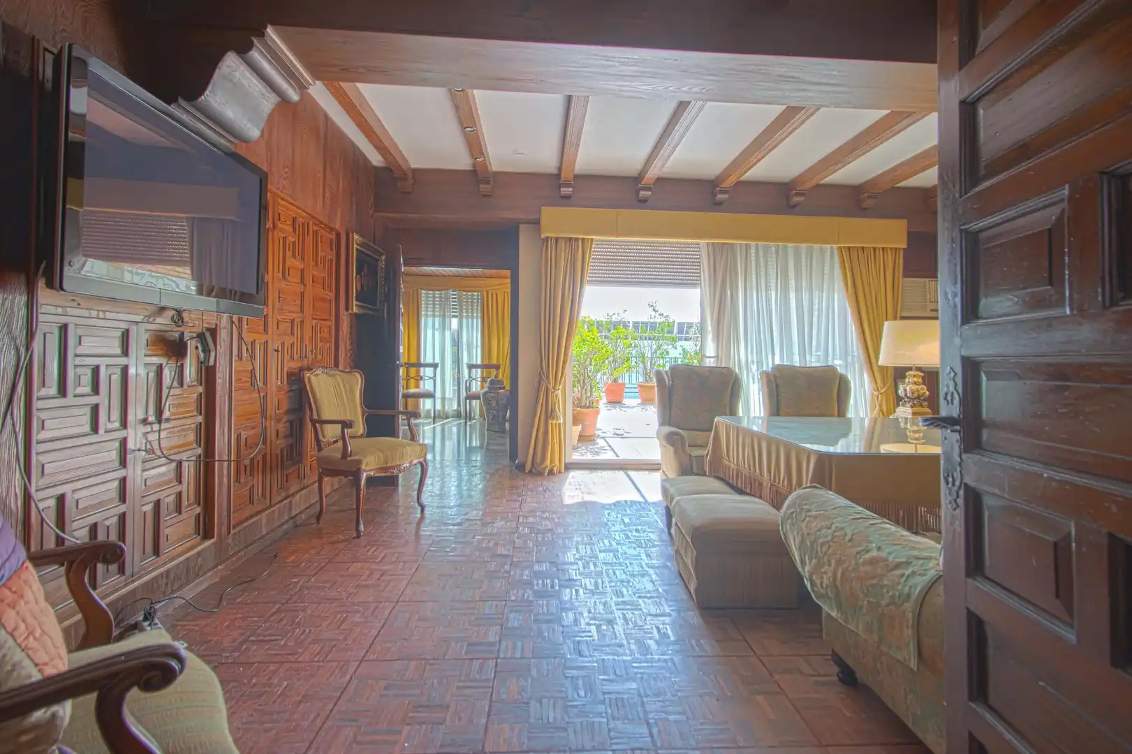 Wohnzimmer von Dachboden zum Verkauf in Sevilla mit Terrasse
