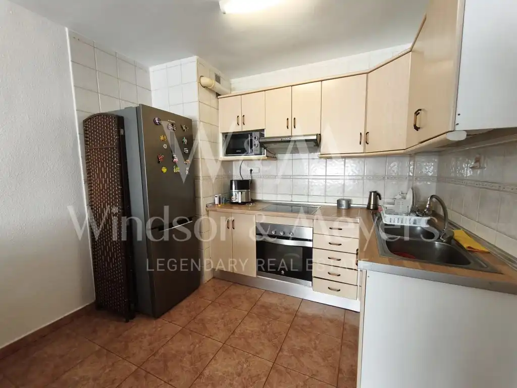 Kitchen of Flat for rent in Eivissa  with Air Conditioner, Terrace and Furnished