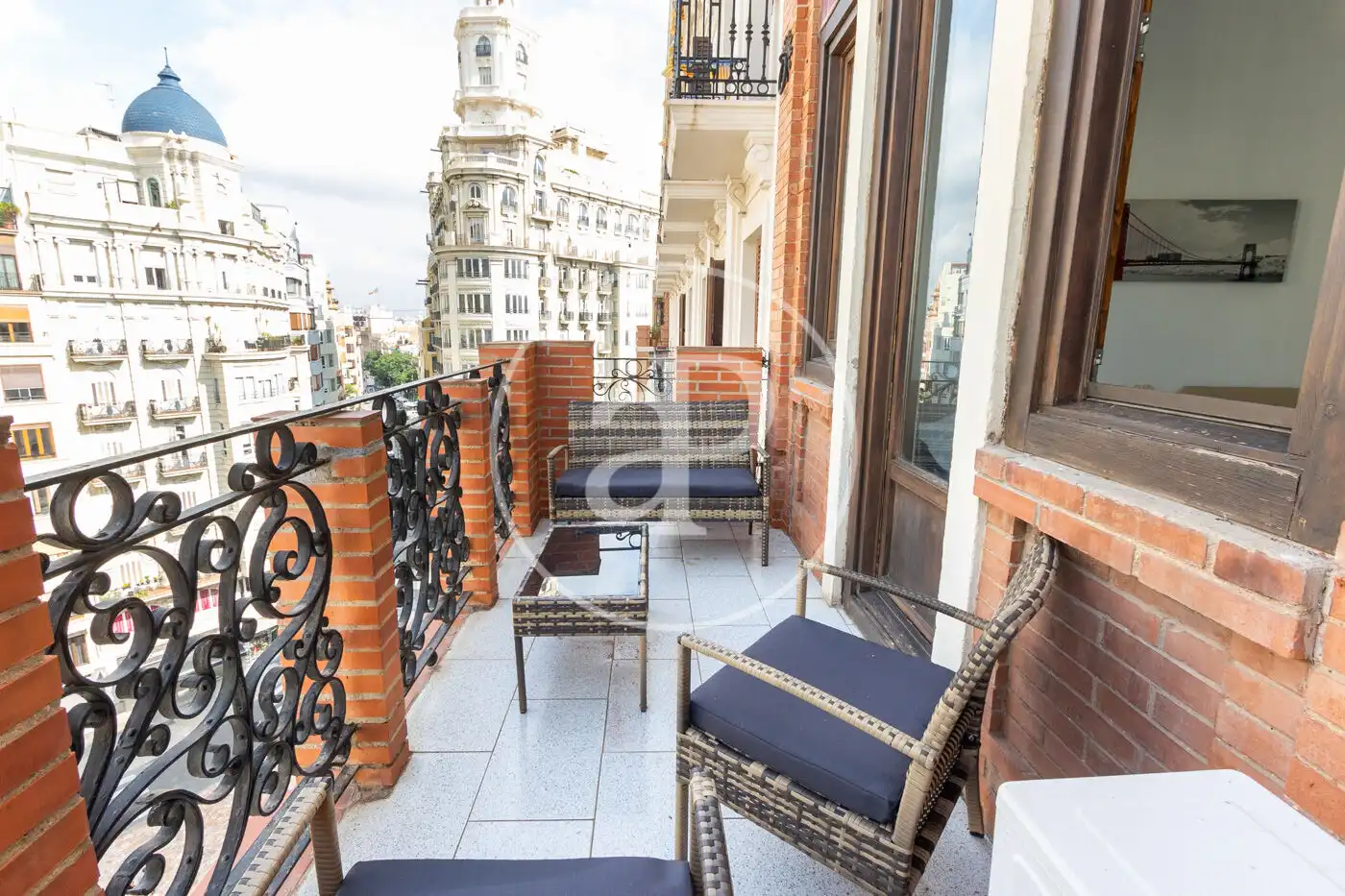 Terrace of Flat for rent in  Valencia Capital  with Air Conditioner, Heating and Terrace
