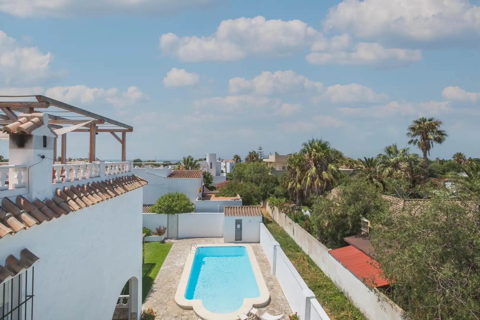 Swimming pool of Country homes for sale in Barbate  with Private garden, Terrace and Storage room