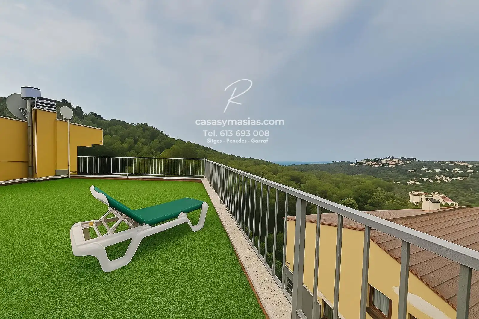 Terrassa de Casa o xalet en venda en Sant Pere de Ribes amb Aire condicionat, Calefacció i Jardí privat