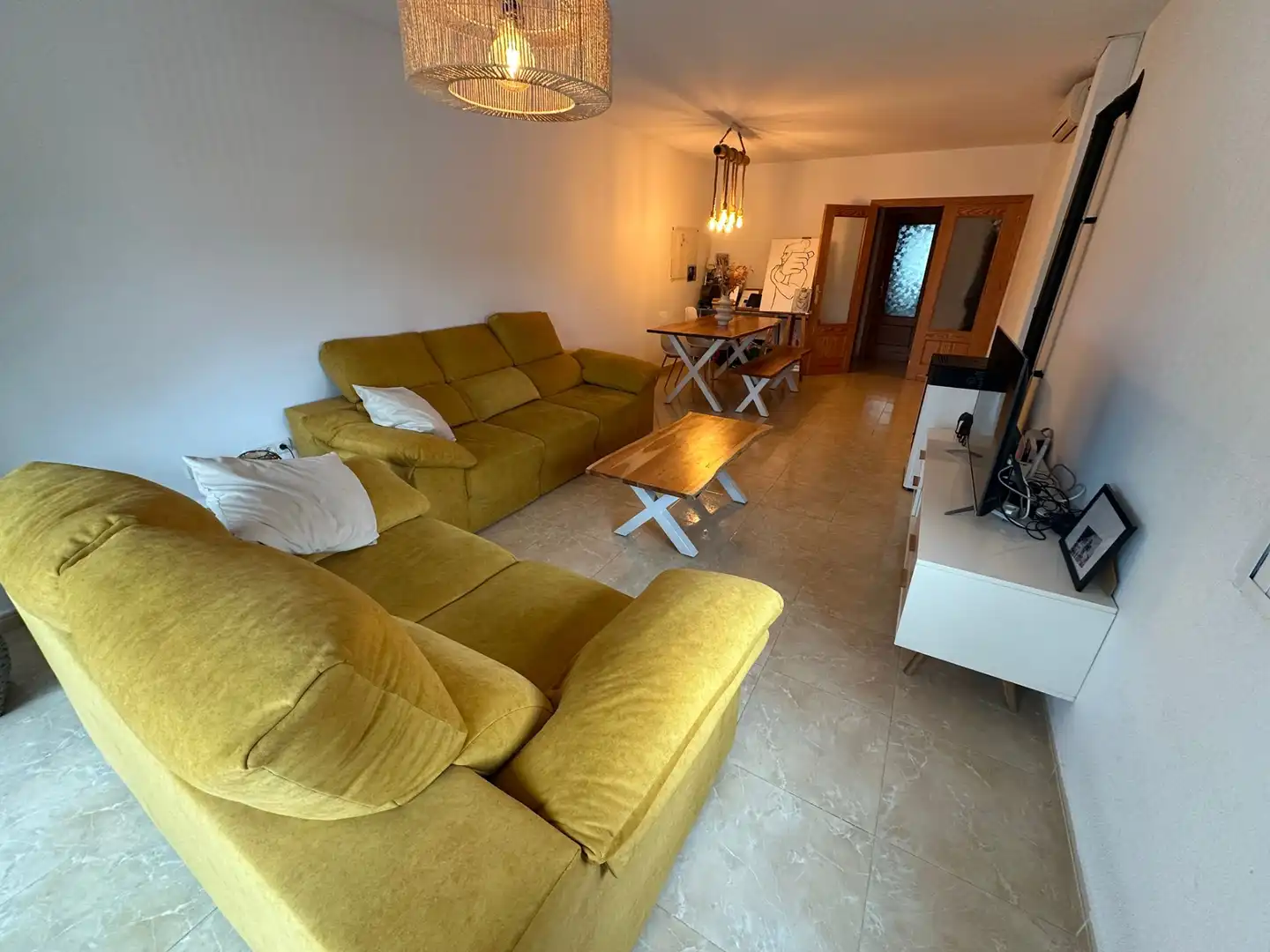 Wohnzimmer von Haus oder Chalet zum Verkauf in Daya Nueva mit Klimaanlage