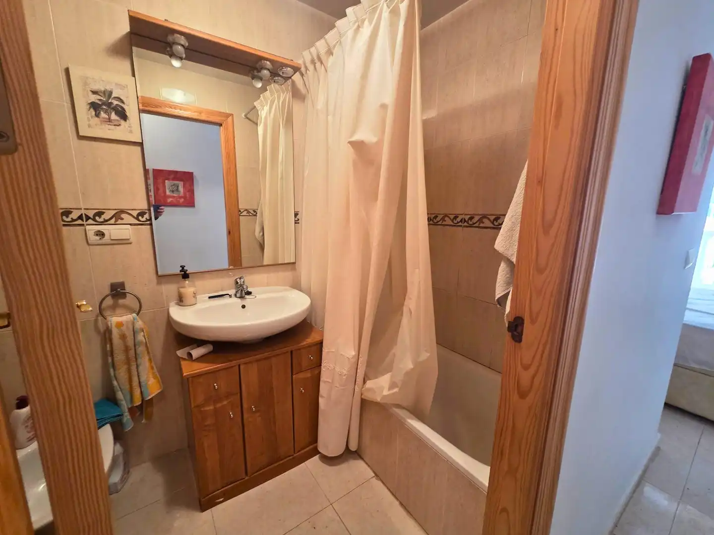 Badezimmer von Wohnung zum Verkauf in La Manga del Mar Menor mit Klimaanlage, Heizung und Terrasse
