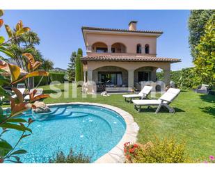 Jardí de Casa o xalet en venda en Gurb amb Aire condicionat, Terrassa i Piscina